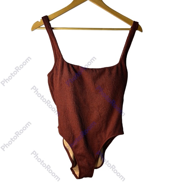 J. Crew Other - J.Crew One Piece Textured Swimsuit‎ Rust NWT Size 8